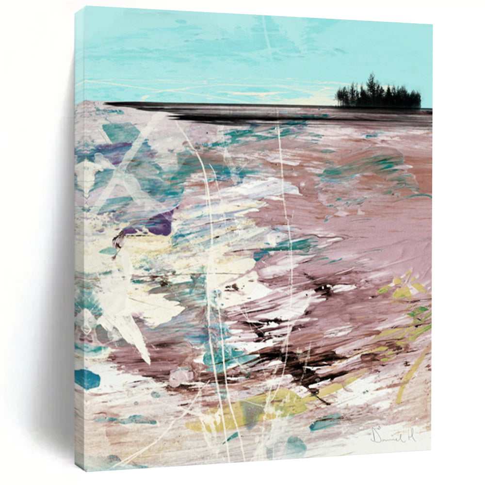 green sea wall art
